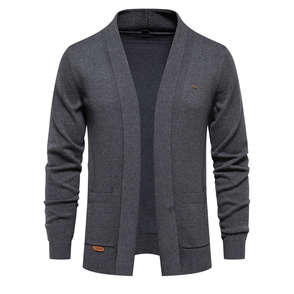 Men'S Fashion Zip Sweater - Cardigan en coton pour hommes, pull