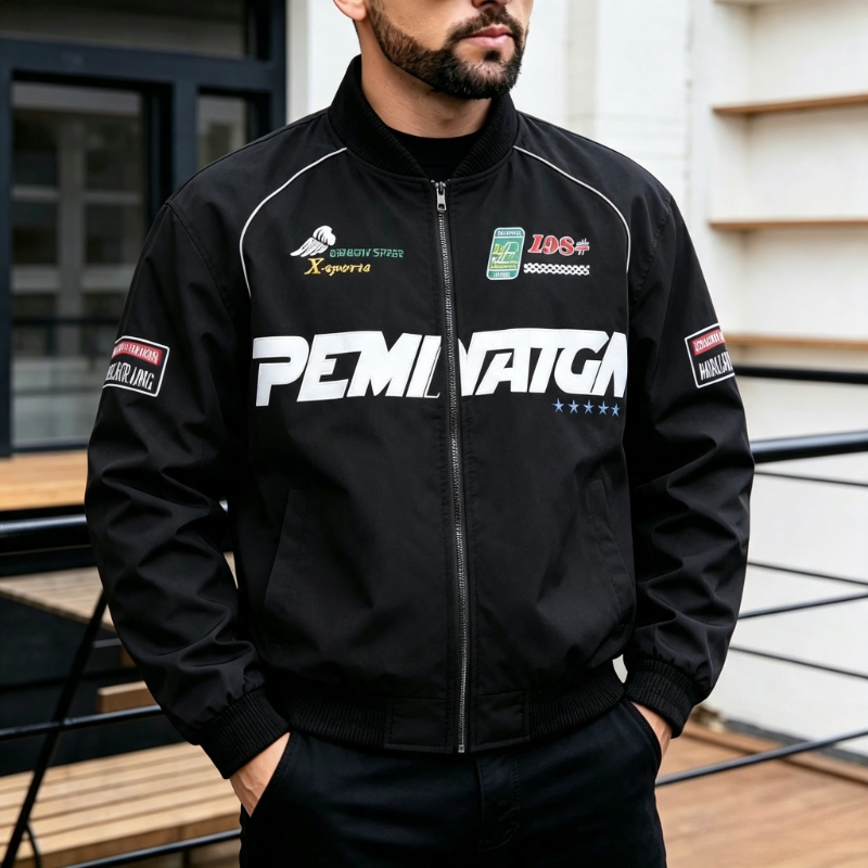 Varsity Jacket Letterman - Nouvelle veste universitaire pour hommes, broderie