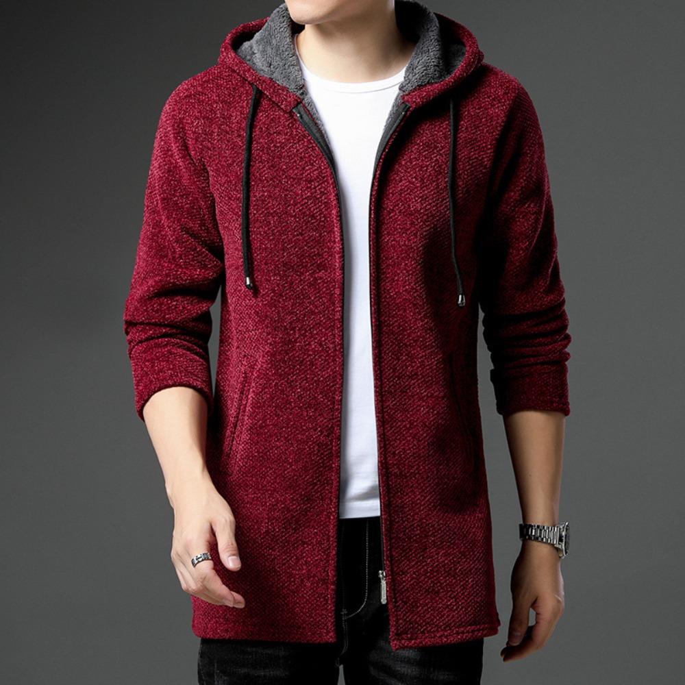 Men'S Fashion Zip Sweater - Nouveauté pull tricoté hommes printemps automne