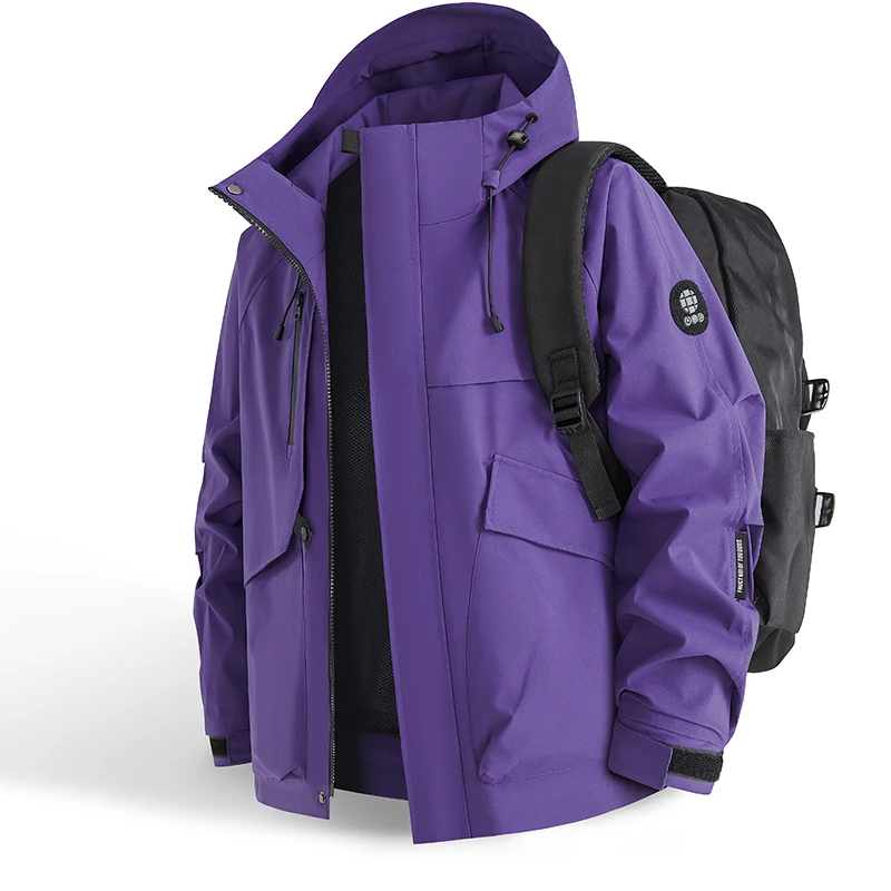 Windbreaker Men Zip - Veste imperméable pour hommes, coupe-vent à