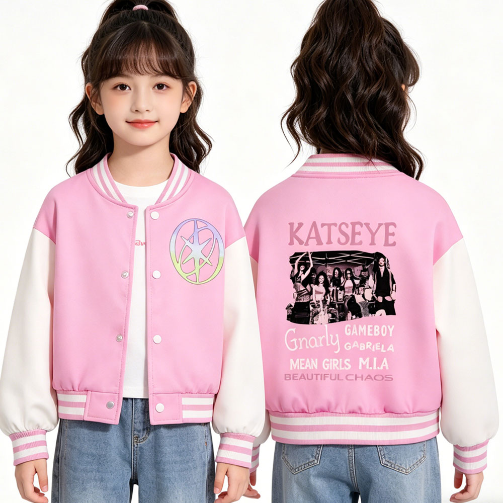 Varsity Jacket Letterman - KATSEYE – veste de baseball courte