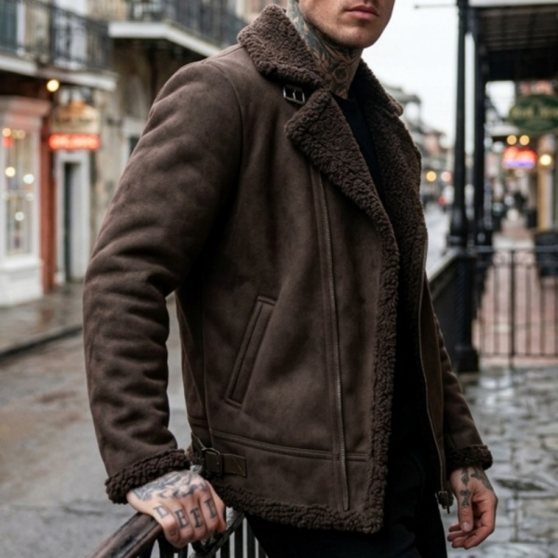 Sherpa Jacket Fleece - Veste de randonnée d'hiver pour hommes,