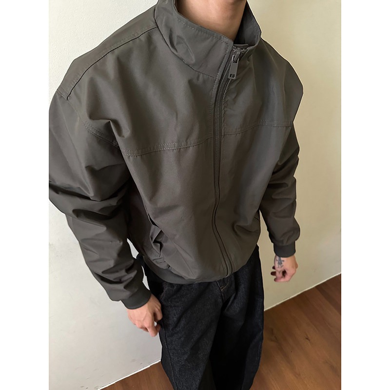 Windbreaker Men Zip - Veste bomber à col montant pour