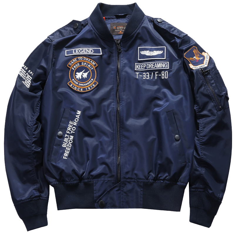 Varsity Jacket Letterman - Hommes printemps tactique armée MA-1 vol