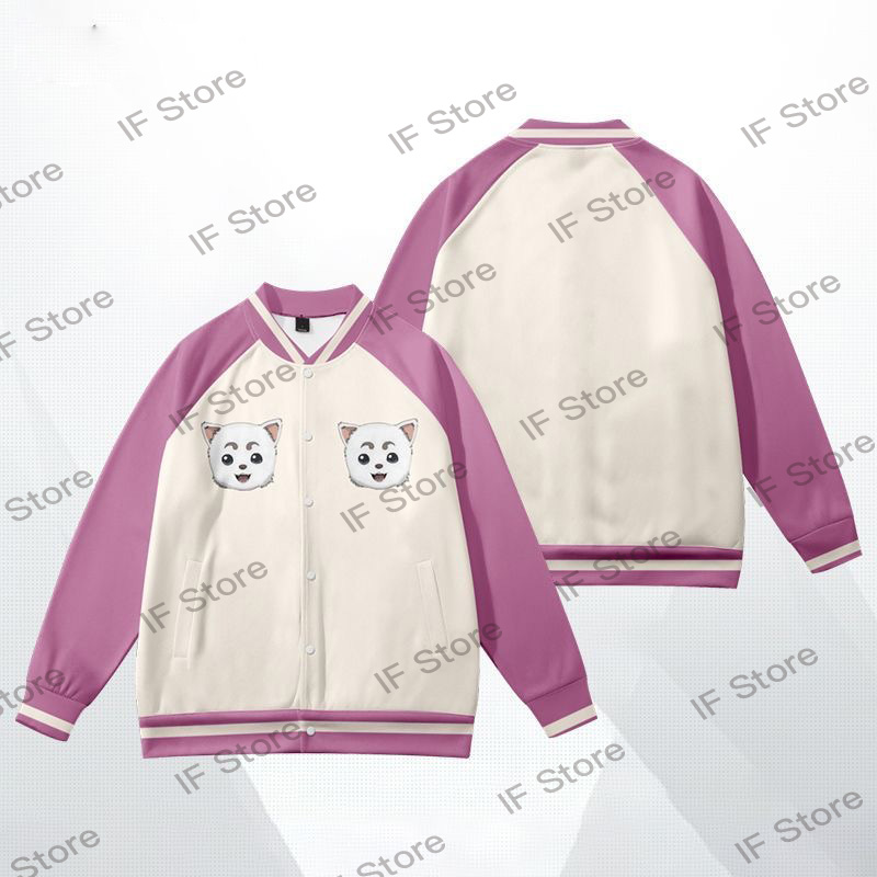 Windbreaker Men Zip - Gintama-m. Ginpachi's Zany Class Kagura Cosplay