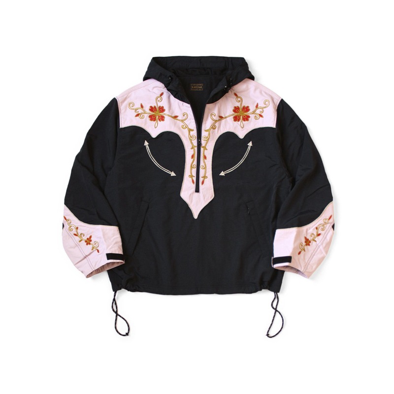 Windbreaker Men Zip - Veste Anorak Broderie Florale High Street