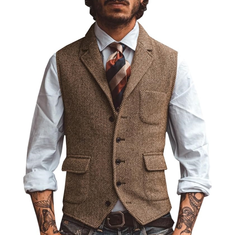 Formal Waistcoat Vest - Nouveau gilet de costume pour homme