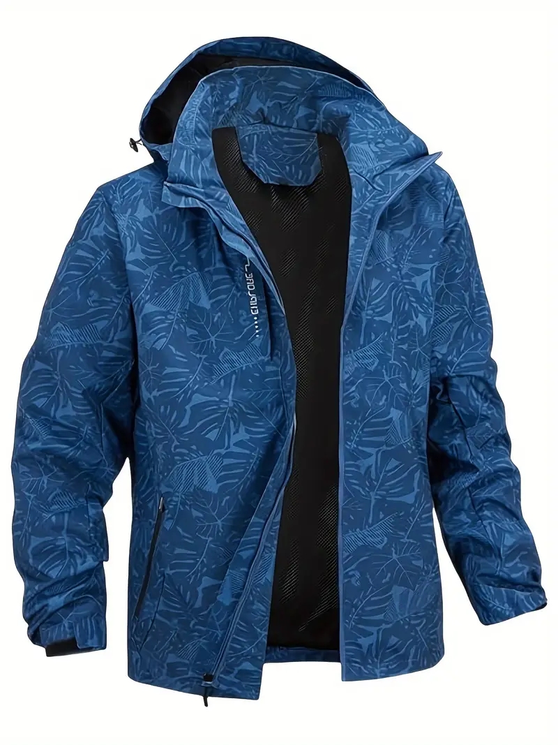 Windbreaker Men Zip - Veste coupe-vent imperméable légère et décontractée