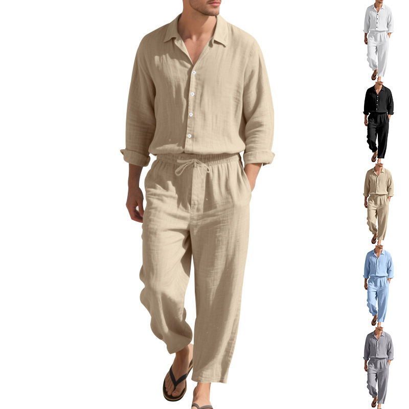Men'S Fashion Essentials 2025 - Costume quatre saisons en lin pour