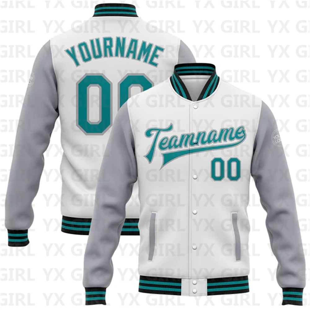 Varsity Jacket Letterman - Blouson aviateur universitaire personnalisé, veste bicolore