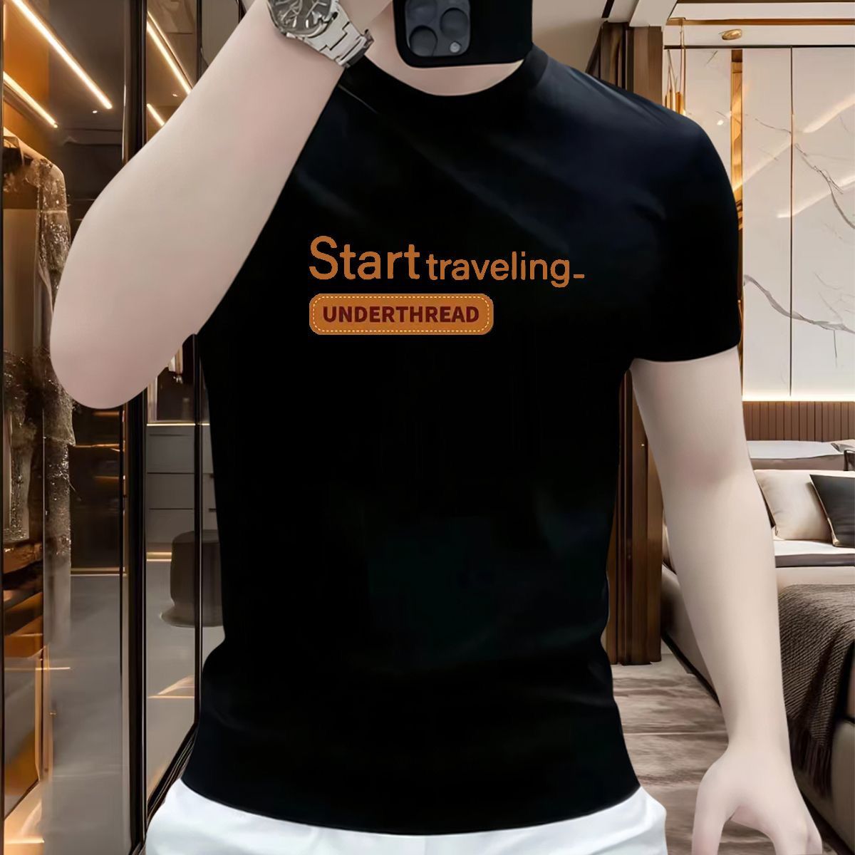 Men'S Fashion Essentials 2025 - T-shirt d'été à manches courtes pour