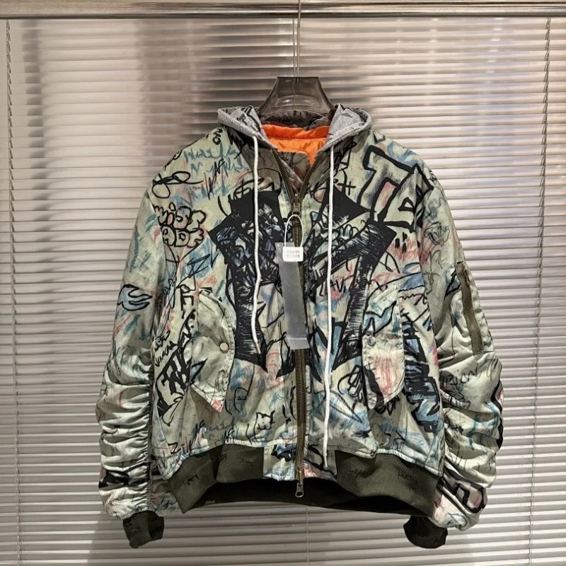Bomber Jacket Men - 26 SS London Underground Art Graffiti