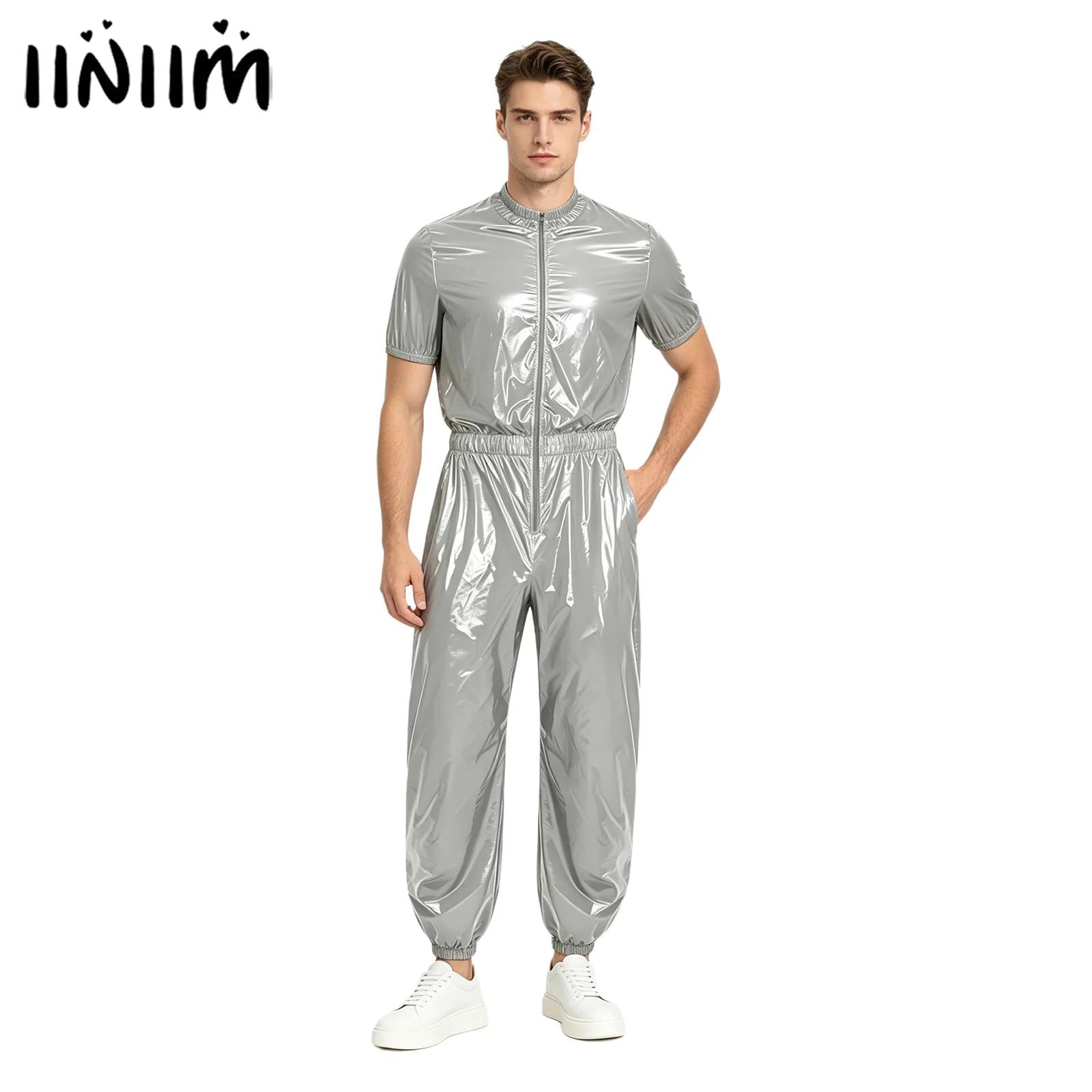 Mens Fashion Zip Up - Combinaison imperméable une pièce pour homme