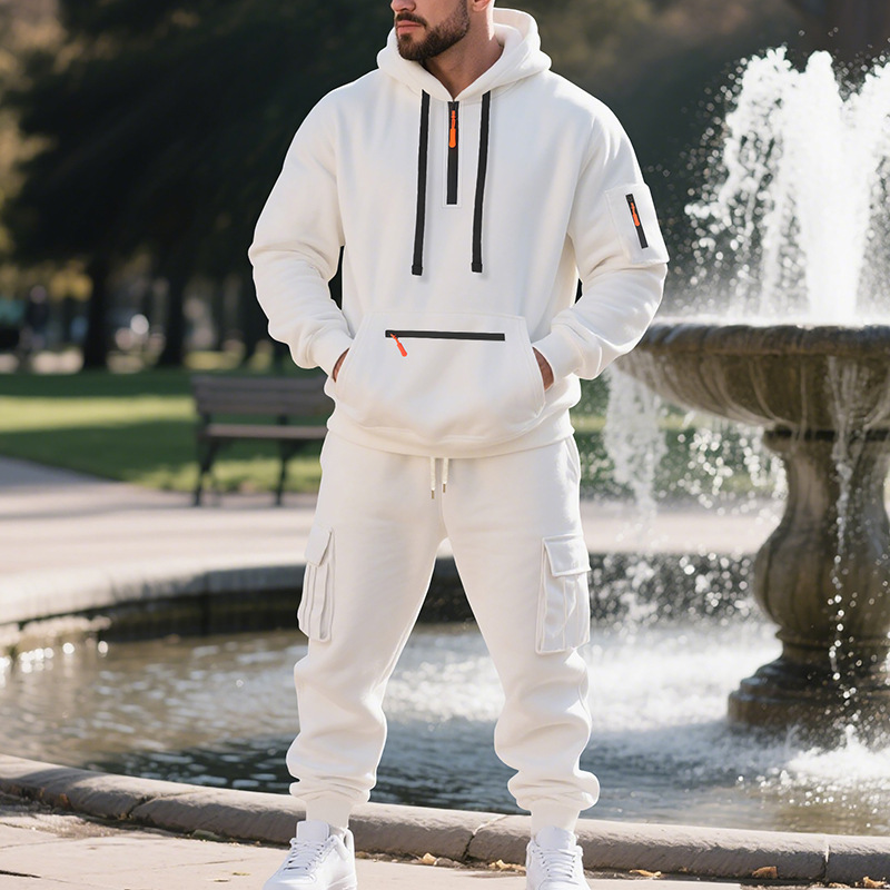 Men'S Fashion Zip Sweater - Costume de sport pour hommes, style