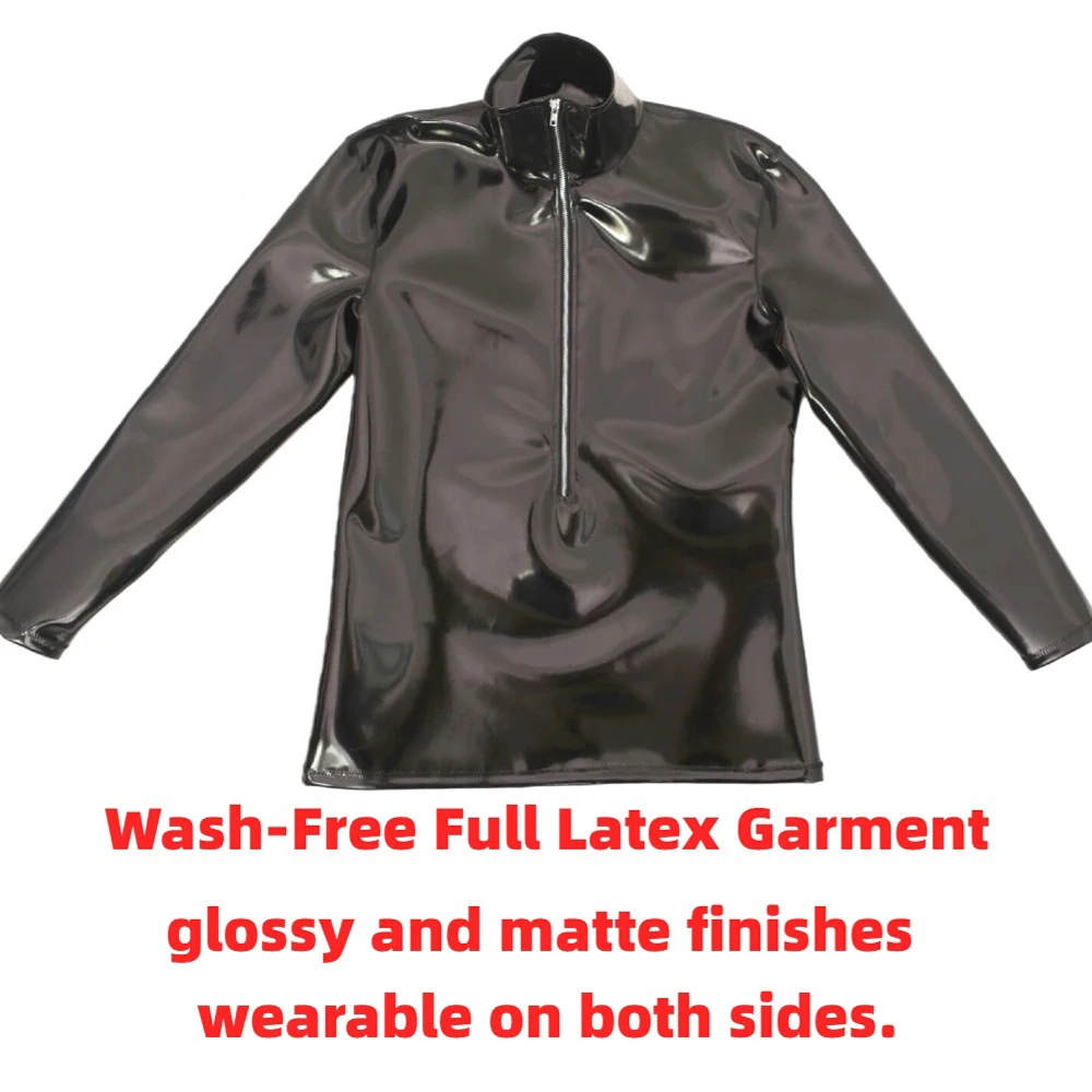 Nouvelle mode tissu Latex homm - Fashion Mens Shirt avis et prix