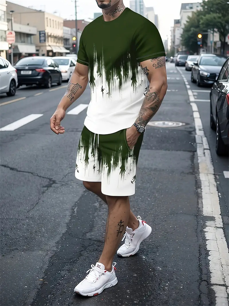 T-shirt à texture dégradée pou - Men Fashion Upper avis et prix