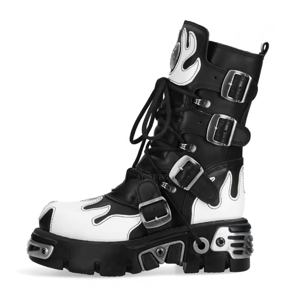 Nouvelles Bottes de Moto Gothi - Mens Fashion Zip Up avis et prix