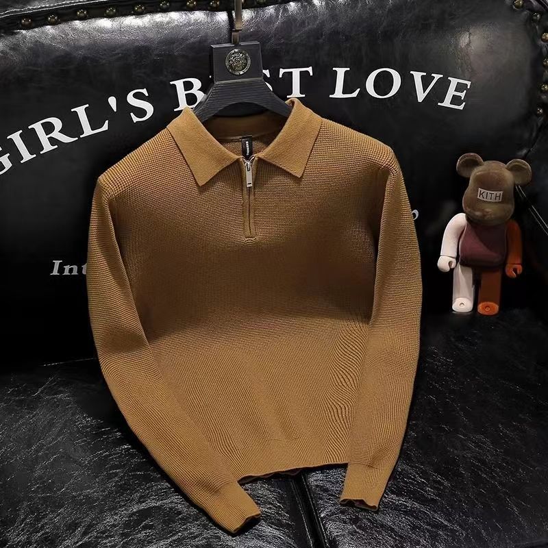 Polo à manches longues pour ho - Men'S Fashion Zip Sweater avis et prix