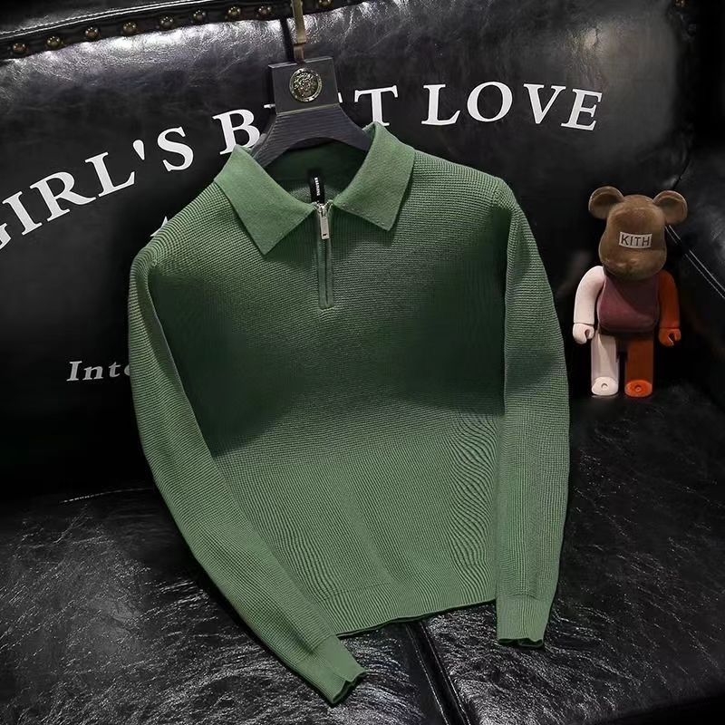 Polo à manches longues pour ho - Men'S Fashion Zip Sweater avis et prix