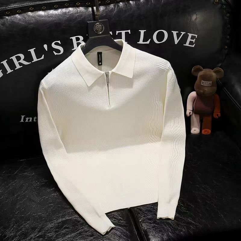 Polo à manches longues pour ho - Men'S Fashion Zip Sweater avis et prix