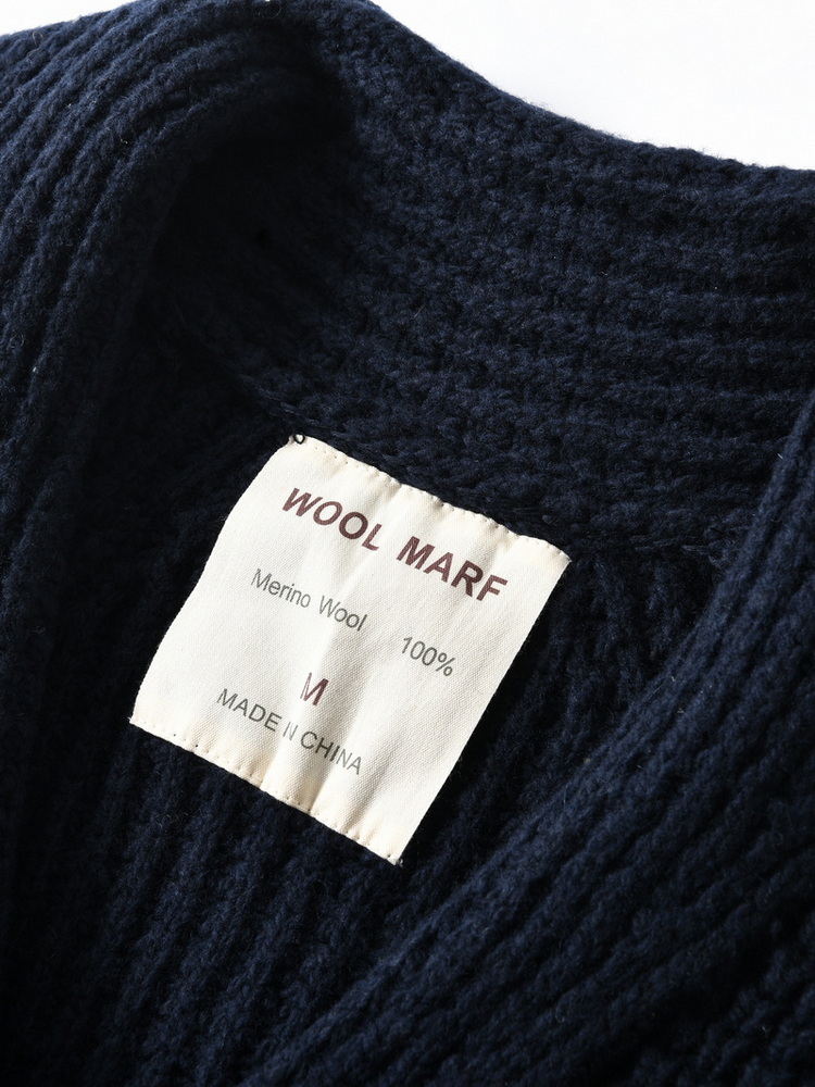 Eu Vintage 100% laine gros pul - Men'S Fashion Zip Sweater avis et prix