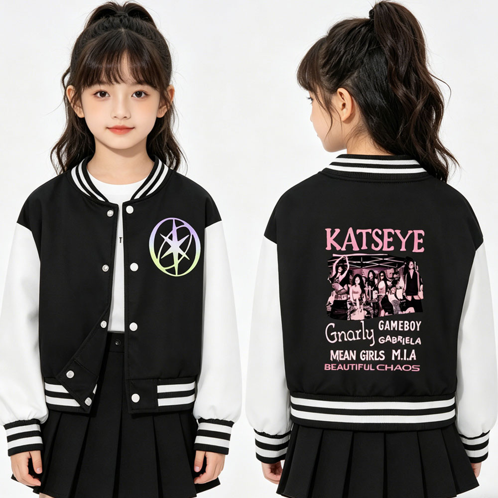 KATSEYE – veste de baseball co - Varsity Jacket Letterman avis et prix