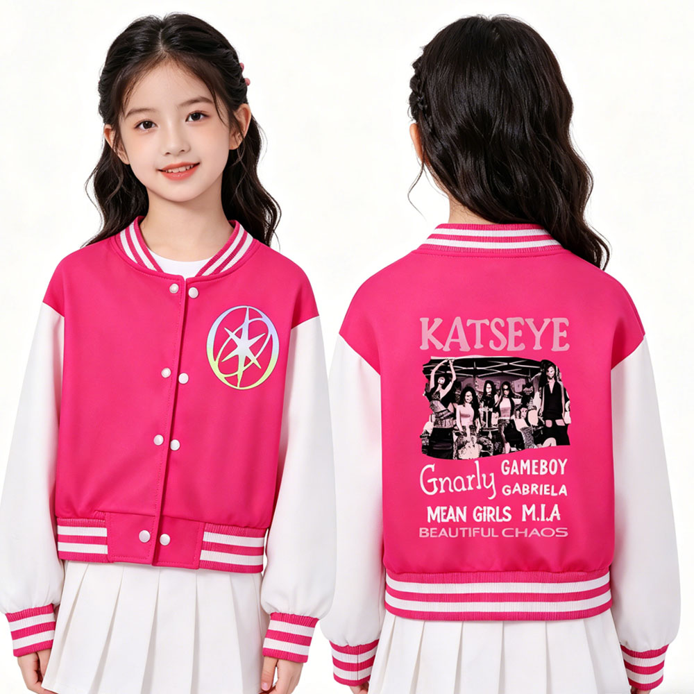 KATSEYE – veste de baseball co - Varsity Jacket Letterman avis et prix