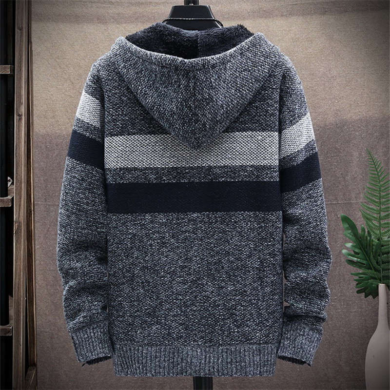 Pull rayé pour hommes manteau  - Men'S Fashion Zip Sweater avis et prix
