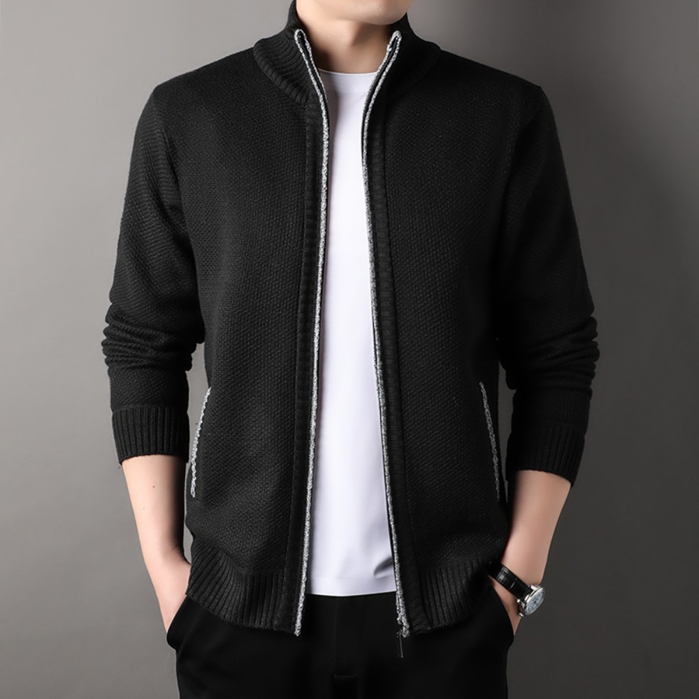 Pull en tricot à col montant p - Men'S Fashion Zip Sweater avis et prix