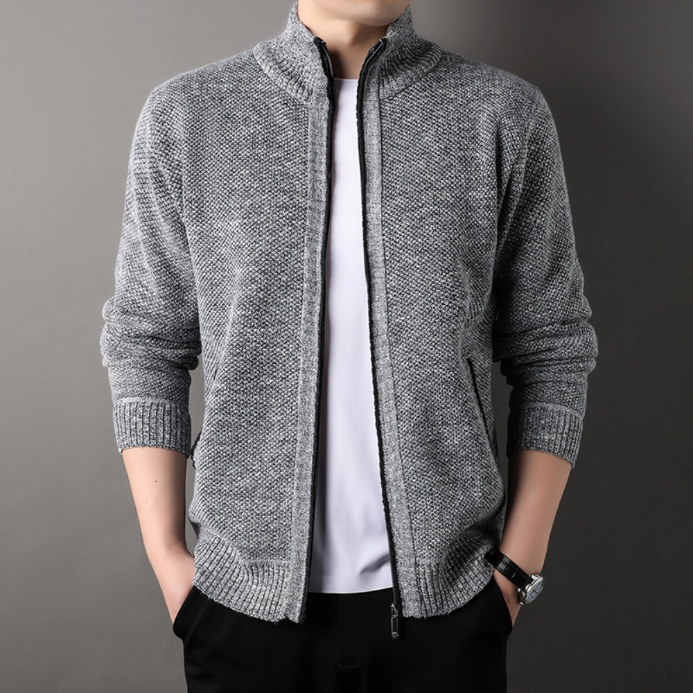 Pull en tricot à col montant p - Men'S Fashion Zip Sweater avis et prix