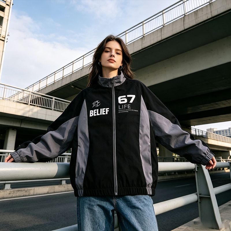 Veste de style racing décontra - Windbreaker Men Zip avis et prix