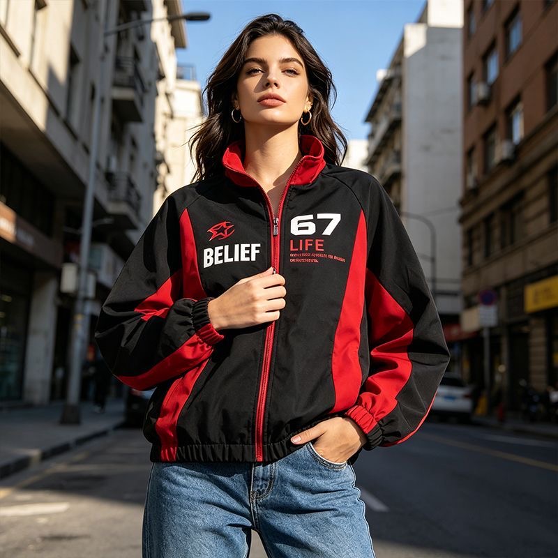 Veste de style racing décontra - Windbreaker Men Zip avis et prix