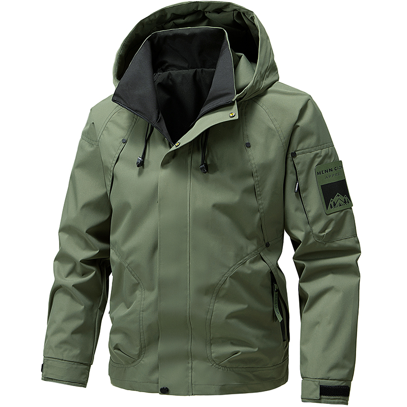Veste imperméable à capuche po - Windbreaker Men Zip avis et prix