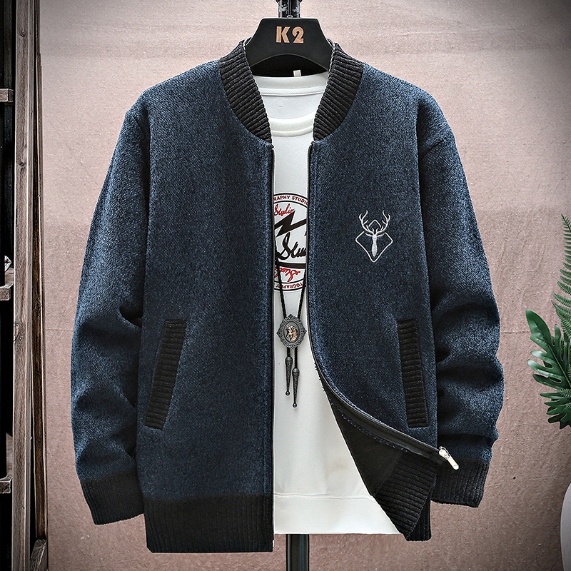 Hommes Cardigan tricoté Sweate - Men'S Fashion Zip Sweater avis et prix