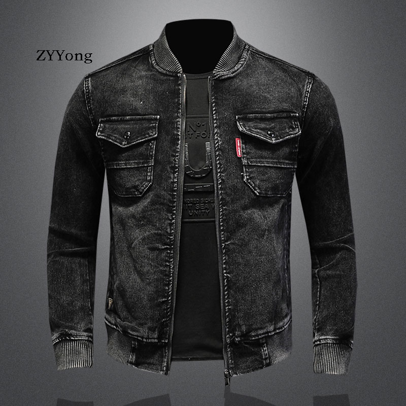Veste en velours côtelé à col  - Bomber Jacket Men avis et prix
