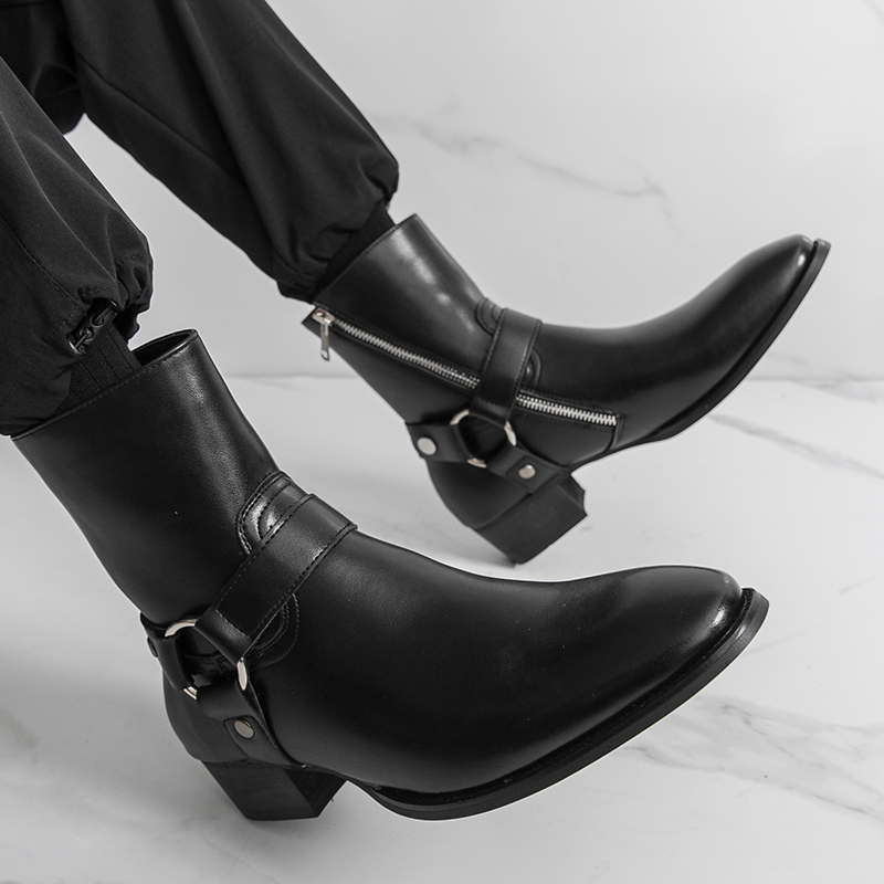 Bottes de Cowboy d'extérieur r - Mens Fashion Zip Up avis et prix