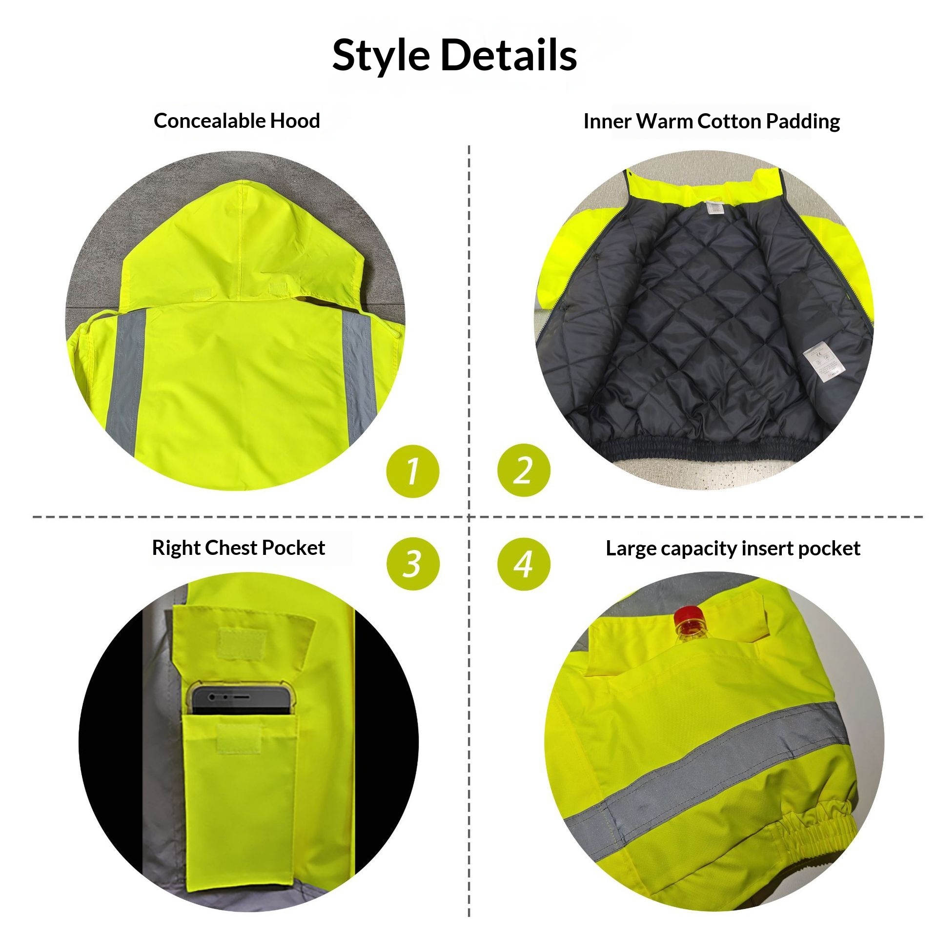 Veste d'hiver haute visibilité - Bomber Jacket Men avis et prix
