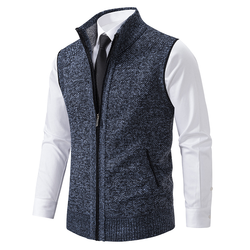 Hommes hiver automne pull gile - Men'S Fashion Zip Sweater avis et prix