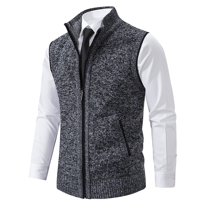 Hommes hiver automne pull gile - Men'S Fashion Zip Sweater avis et prix