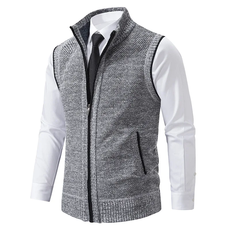 Hommes hiver automne pull gile - Men'S Fashion Zip Sweater avis et prix