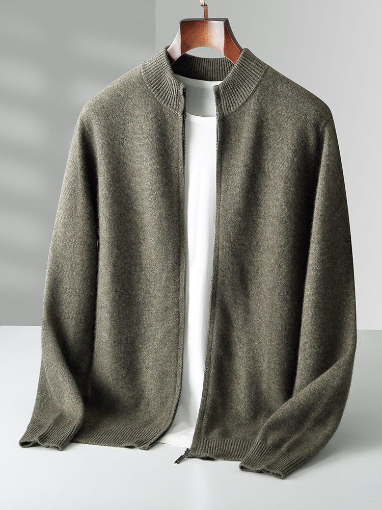 Cardigan en laine pour hommes, - Men'S Fashion Zip Sweater avis et prix