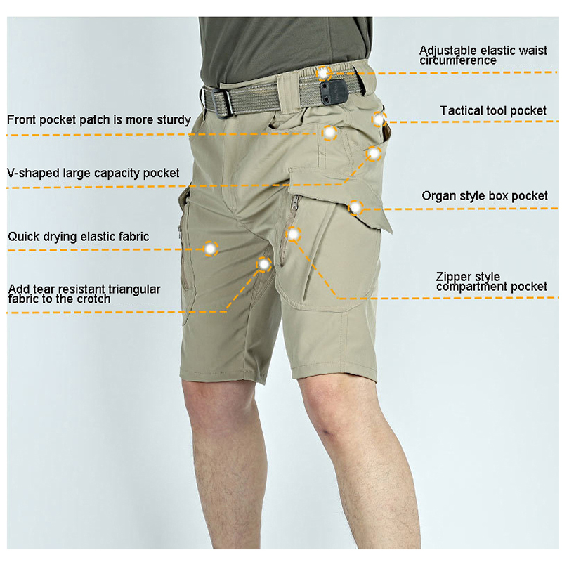 Shorts tactiques cargo pour ho - Mens Fashion Zip Up avis et prix