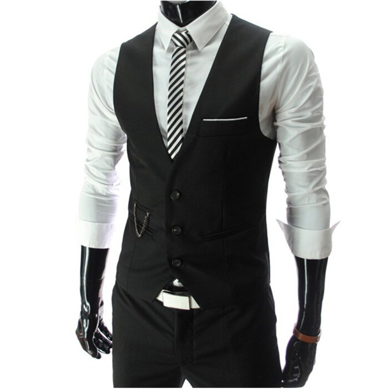 Nouveau Gilet de Costume Gris  - Formal Waistcoat Vest avis et prix