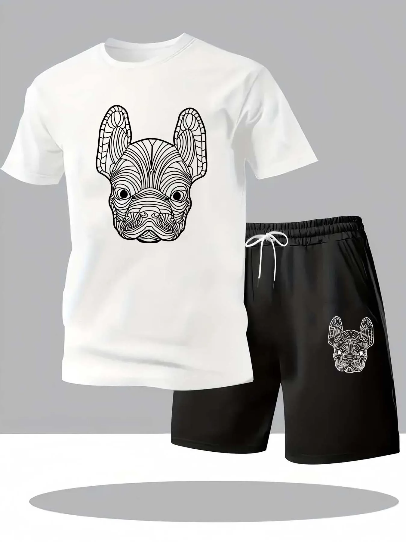 Ensemble t-shirt et short à ma - Men'S Fashion Undershirt avis et prix