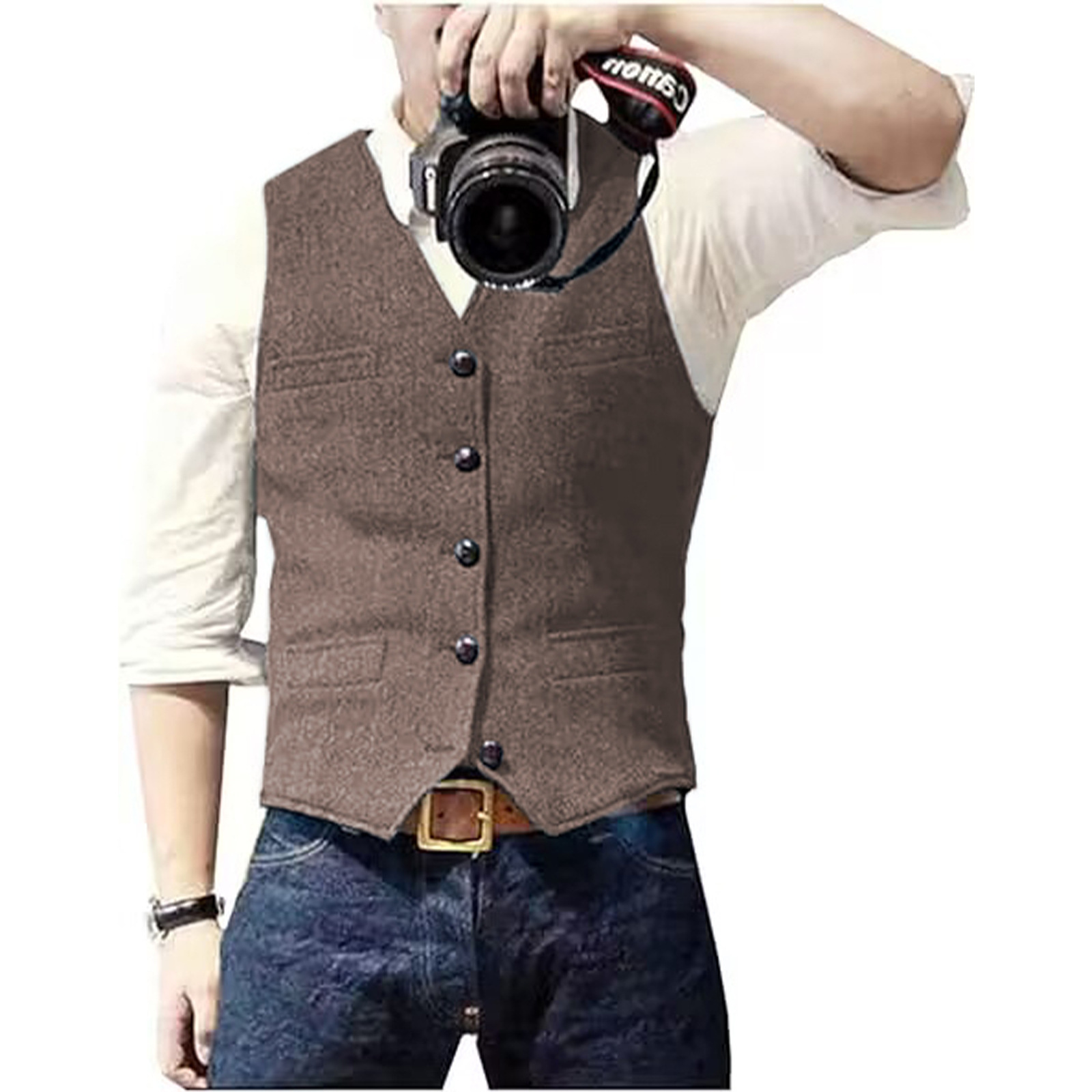 Gilet de costume pour homme en - Formal Waistcoat Vest avis et prix