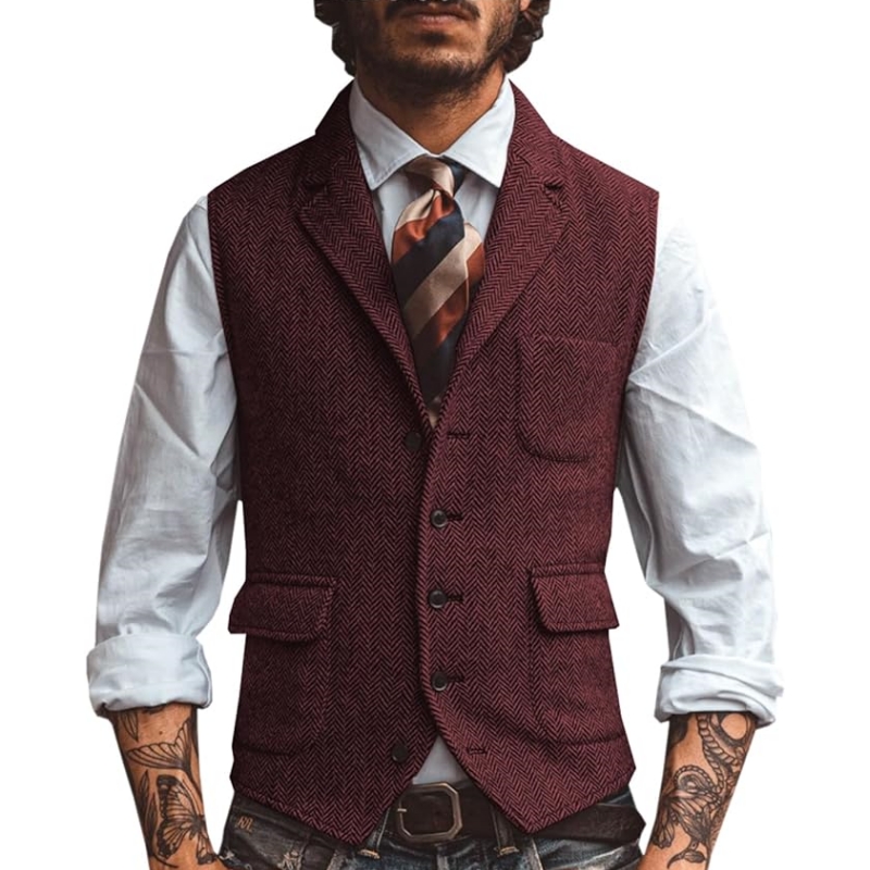 Nouveau gilet de costume pour  - Formal Waistcoat Vest avis et prix