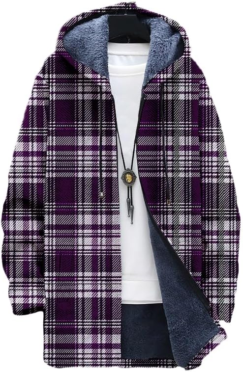 Cardigan à carreaux pour homme - Sherpa Jacket Fleece avis et prix