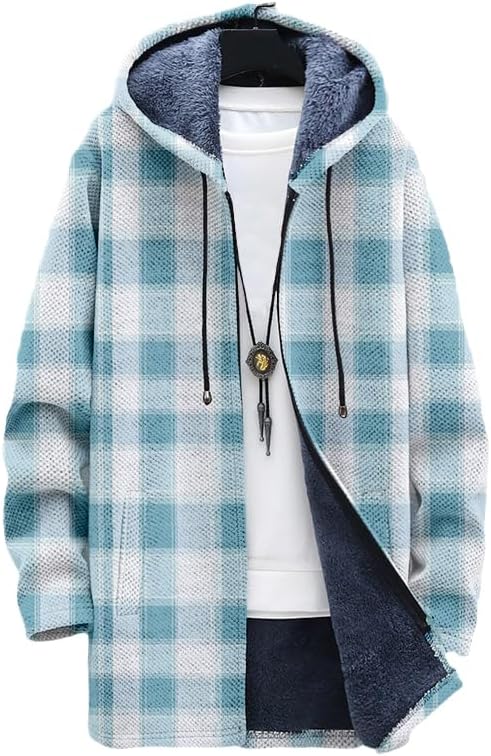 Cardigan à carreaux pour homme - Sherpa Jacket Fleece avis et prix