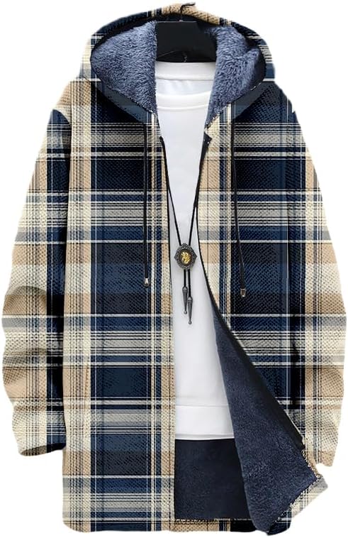 Cardigan à carreaux pour homme - Sherpa Jacket Fleece avis et prix