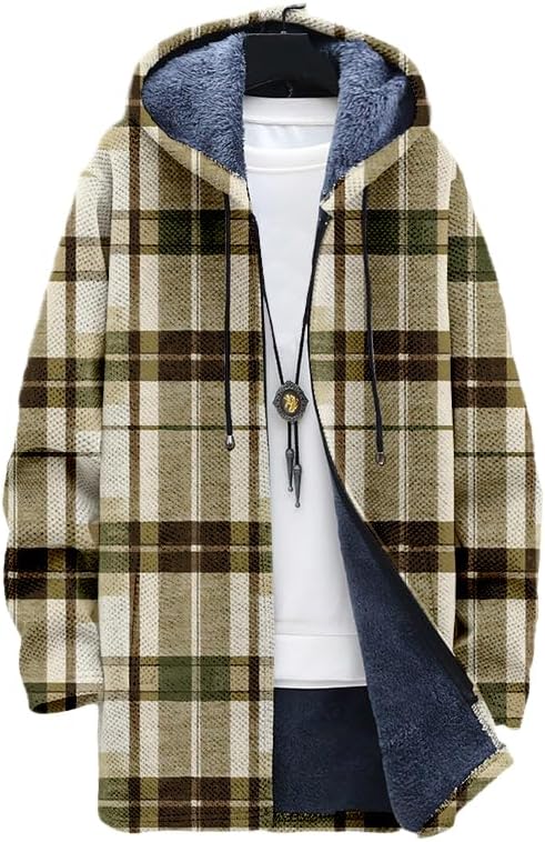 Cardigan à carreaux pour homme - Sherpa Jacket Fleece avis et prix